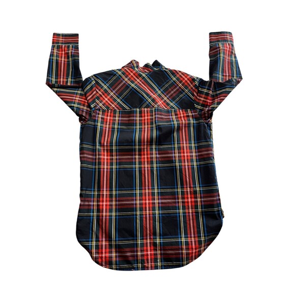 J. Crew Womens Jeweled Button Popover Tunic in Stewart Tartan NWOT - Picture 4 of 8